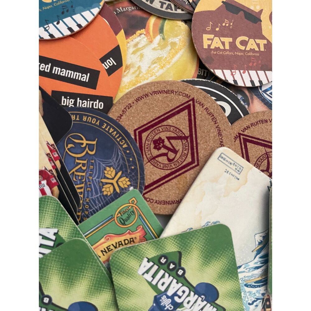 Large Lot Bar Beer Coasters Corona, Fat Cat, Sierra Nevada and More 35